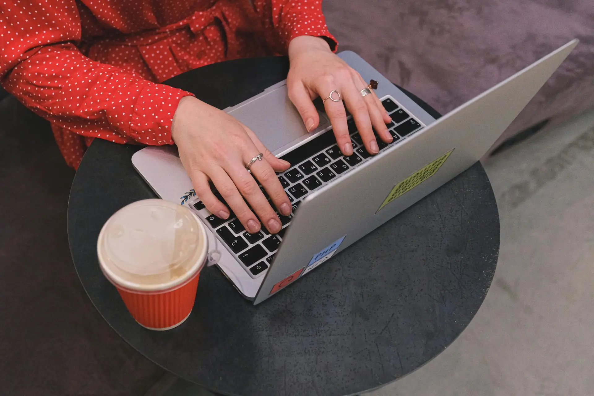 someone reading blogs